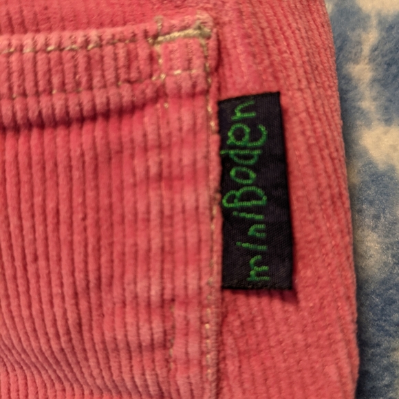 Peach colored Mini Boden Corduroy Pants Size 18-24 Months - Picture 3 of 4